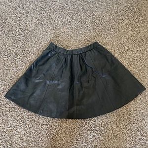 H&M faux leather mini skirt